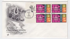 TurtlesTradingPost - Energieeinsparung - 1974 #1547 FDC - Artcraft Mr Zip Block - Bild 1 von 1