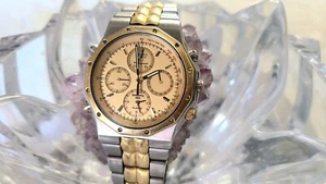 Reloj Hombre SEIKO SPORTS 150 Vintage Alarma Cronógrafo Roble Real 7T34-7A10 - Imagen 1 de 10