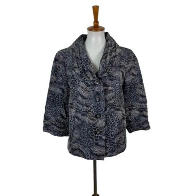 Blazer Yansi Fugel Gris 10 Mujer Oficina Carrera Minimalista Foto 1 de 4