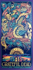 Todd Slater - Poster variante Grateful Dead Winterland Mondo artista collo di bottiglia - Foto 1 di 5