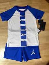Size 4 Nike Air Jordan Jumpman Seasonal Core Tee & Shorts 2 Piece Set BNWTS