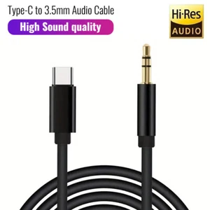 For iPhone 16 15 Pro Max USB 3.1 Type C To 3.5mm AUX Audio Car Adapter Cable - Picture 1 of 7