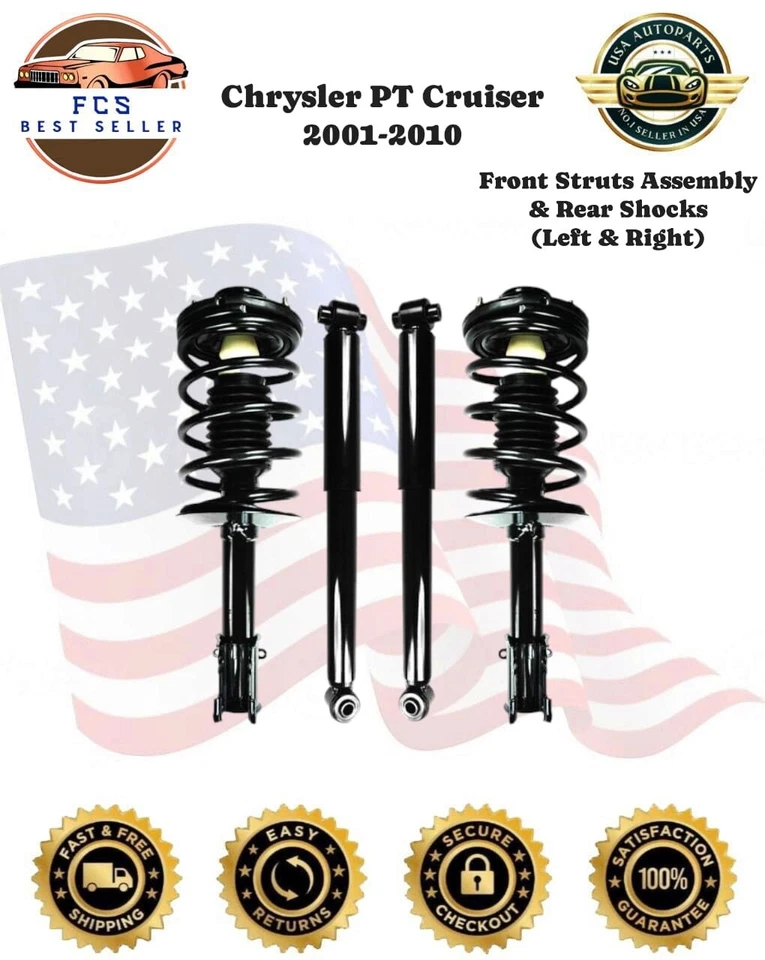 Автомобильная передняя стойка и задний амортизатор FCS для Chrysler Pt Cruiser 2.4 2001-2010 - Изображение 1 из 4