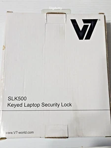 V7 SLK500-8N Keyed Laptop Security Lock / Computer Lock - NEW - Picture 1 of 3
