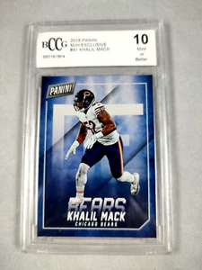 Khalil Mack 2018 Days Panini MJH Exclusive Graded BCCG Mint 10 - Picture 1 of 4