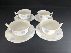 Antique Grand Mother Ware Chelsea Cups & Saucers Adderley set of 4 - Picture 1 of 9