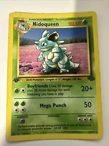 1st Edition Nidoqueen 23/64 Jungle Set Rare Vintage 1999 Pokemon Card Lp - Picture 1 of 2