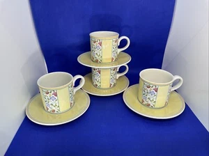 Villeroy & Boch Flat Cup & Saucer Set Virginia Lot Of 4 Germany 1995-2005 - Picture 1 of 10
