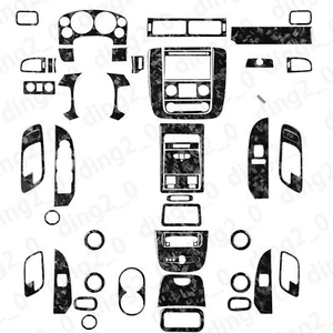 68Pcs Forged Carbon Fiber Full Interior Kits Cover For Silverado/Tahoe/Sierra - Picture 1 of 19