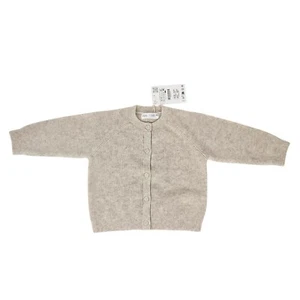 ZARA Baby 12-18 months Wool/Cashmere Cardigan Sweater Sand/Beige New NWT - Picture 1 of 7