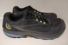 Topo Athletic MT-4 Grey/Blue Off- Road Running Shoe Men's US size 9.5