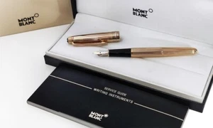 Refurbished# Montblanc Solitaire​ Vermeil Full Gold Fountain | Ink Pen - 17336​ - Picture 1 of 3