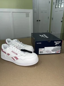 Reebok Club Memt Work Womens Pink Stripe Work & Safety Shoes Size 10.5m. RB116 - Picture 1 of 8