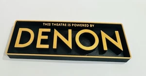 Decorative Denon Theatre logo Sign Display Cinema small 17.5cm Large 22cm - Picture 1 of 4