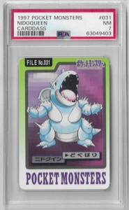 PSA 7 Mint Nidoqueen No. 031 Carddass 1997 Japanese Graded Card - Picture 1 of 2