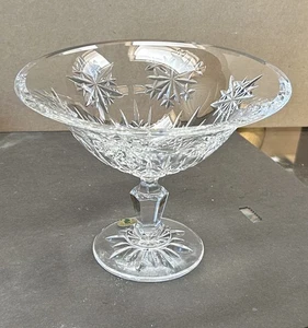 WATERFORD IRISCHE BLEIKRISTALL "SCHNEEFLOCKEN" FUSSSCHALE UNBENUTZT - Bild 1 von 12