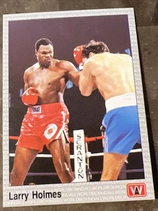 Boxe 1991 LARRY HOLMES #20 AW Sports Card HOF LEGEND Vintage NM-MT NITIDA šŖ - Foto 1 di 2
