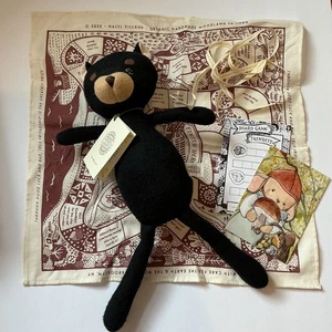 Nuevo Nuevo con etiquetas Hazel Village 2025 Charlotte Bear Muñeca Animal Negra Hecha a Mano con Bandana - Imagen 1 de 4