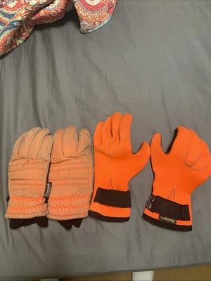 Warm Blaze Orange Hunting Gloves - Image 1 of 4