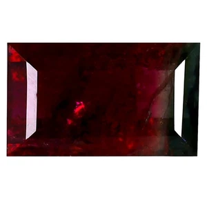1,34 ct Achteck (9 x 5 mm) unbeheizt / unbehandelt Wassermelone Turmalin natur - Bild 1 von 2