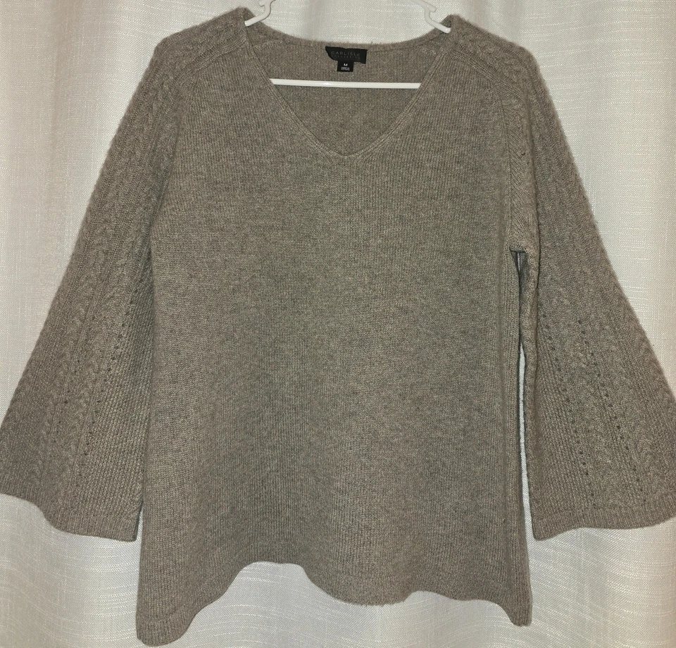 Suéter Carlisle Collection 100% cashmere mangas sino tamanho M - Imagem 1 de 4