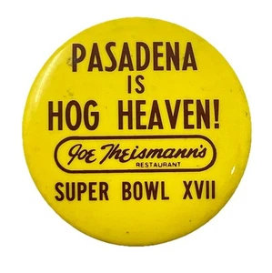 Washington Redskins Rare 1983 Super Bowl XVII Pinback Button Theismann - Picture 1 of 4