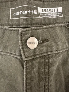 Carhartt Men's Rugged Relaxed Fit Canvas 5-Pocket Work Pants Sz 34 x 32 - Picture 1 of 6