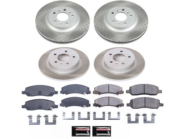 Kit de pastillas de freno delanteras y traseras y rotor para Cadillac DTS 2007 TM836JS 2006-2011 Foto 1 de 1