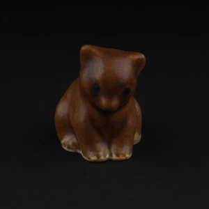 Knud Basse, Dinamarca. Estatuilla de porcelana de oso pequeño. Gres/porcelana danesa - Imagen 1 de 5