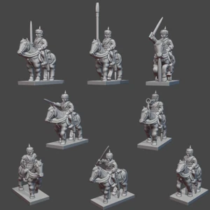 24x 15mm/1:100th Prussian FPW Cuirassiers 1870-71 (Turner Miniatures) - Picture 1 of 1