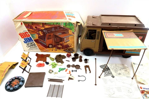 Vintage 1972 BIG JIM SPORTS CAMPER With Original Box and Extras - NO BOAT Cover