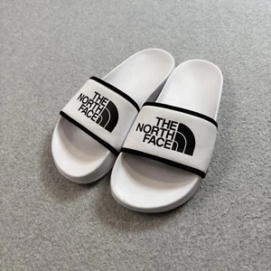 North Face Sandal Woman 6 White Logo Slide Slip On Beach Pool Camp Water Shoes - Picture 1 of 8
