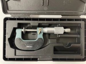 Mitutoyo 123-125 Rolling Digital Disc Micrometer, 0-1" Range, .001" Graduation  - Picture 1 of 3