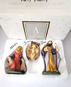 Avon Collection Krippenfigur Familie 1996 Sammlung geschnitzt Resin bemalt - Bild 1 von 8