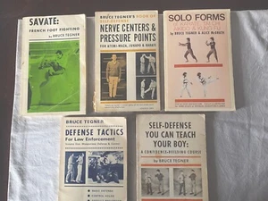Lot 5 Tegner Book SAVATE SOLO FORMS LAW Enforcement PRESSURE POINTS Self-Defense - Picture 1 of 23
