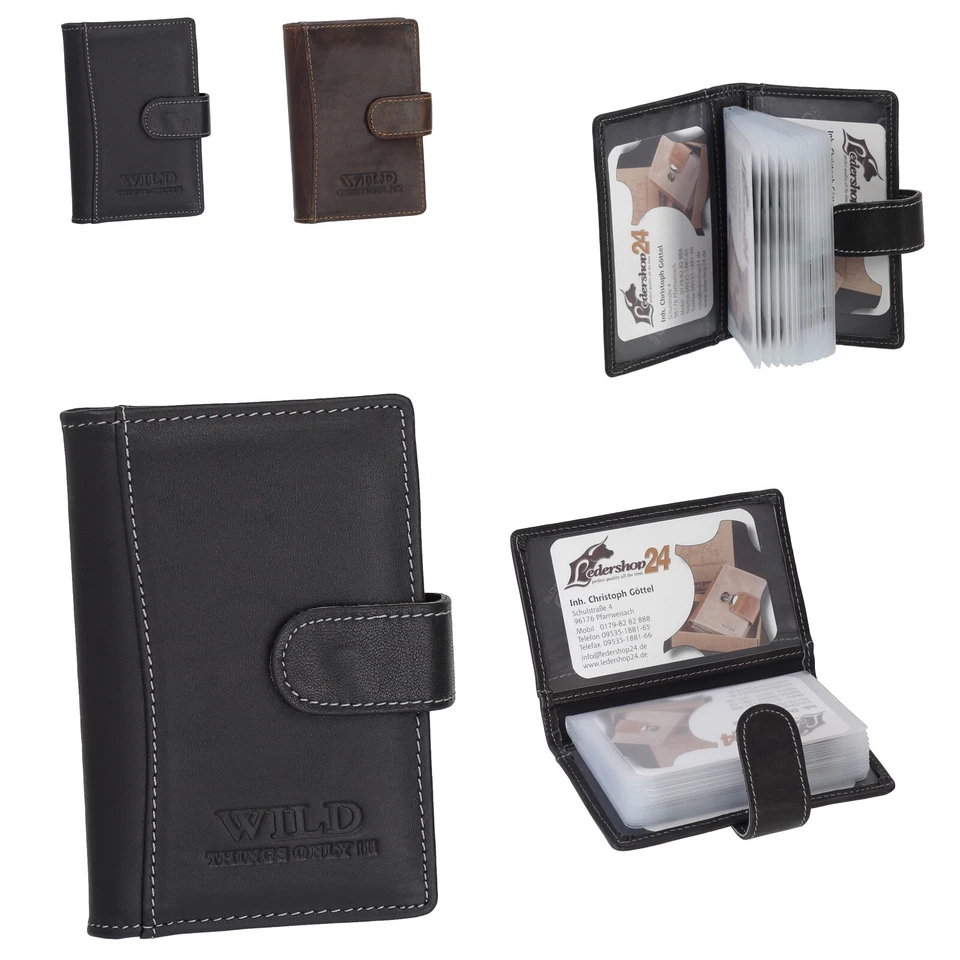 Wild Kartenetui Kreditkartenetui Visitenkartenetui Scheckkartenetui Leder 5515 - Bild 1 von 1