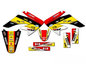 2004-2013 CRF 70 RICOCHET Yellow Senge Graphics Kit Compatible with Honda - Foto 1 di 4
