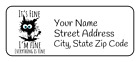 30 Personalized Return Address Labels, Tags , 2.625" x 1", Stickers, Funny Cat