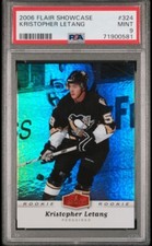 KRISTOPHER LETANG ROOKIE PSA MINT 9 2006-07 FLEER FLAIR SHOWCASE RC 324 KRIS