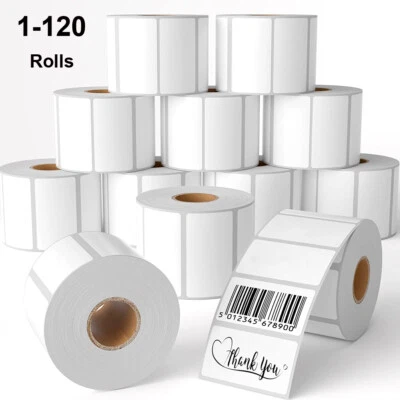 1000/Roll 2.25"x1.25" Direct Thermal Labels Adhesive SKU Label  for Zebra Amazon - Image 1 of 4