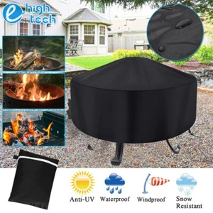 Cubierta de fogata de 30" resistente parrilla de barbacoa impermeable protector redondo resistente a los rayos UV - Imagen 1 de 9