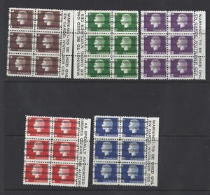 Canada 1962 Cameo Precancelled #4061xx-405xx Blocks of 6 MNH - Picture 1 of 1