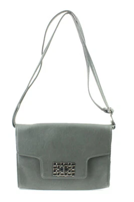Rampage New Gray Clasp Crossbody Bag Osfa $58 - Image 1 of 4