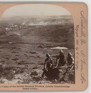 Camp of the British 7th Division Bloemfontein Boer War Keystone Stereoview - Picture 1 of 4