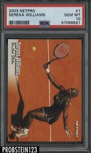 2003 Netpro Tennis #1 Serena Williams RC Rookie PSA 10 GEM MINT