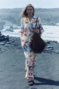 Zara summer suit xs cotton floral - Picture 1 of 12