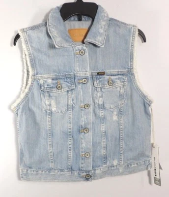 Nuevo con etiquetas Chaleco Vaquero Big Star Hampton Azul Envejecido Talla XL $98 P1008 Foto 1 de 2