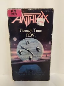 Anthrax Through Time P.O.V. VHS 1991 Island Visual Arts Previous Rental Tested - Foto 1 di 4