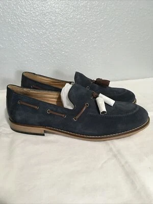 Мужские замшевые лоферы H by Hudson ретро с кисточками размер 43 новые в коробке - Изображение 1 из 4