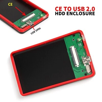 ZIF/CE to USB 1.8"in 40Pin HDD External Hard Drive SSD Convertor Enclosure Case  - Image 1 of 4